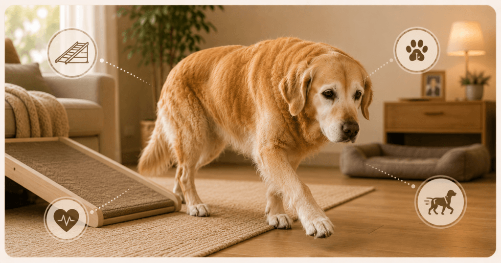 movilidad ejercicio perros senior
